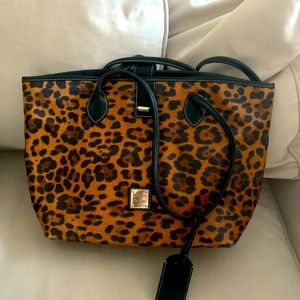 Dooney and Bourke Tote Purse Leopard Leather